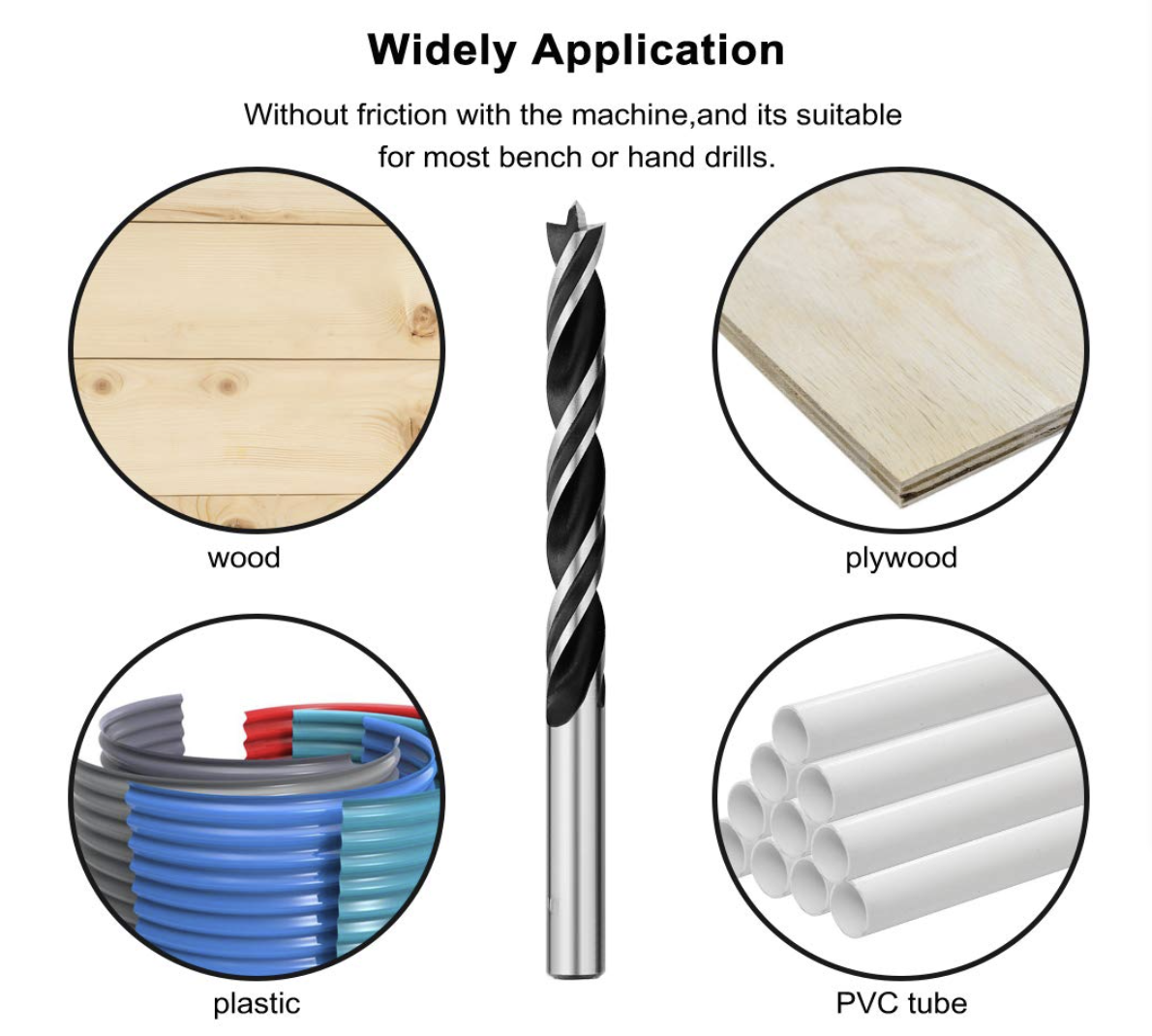 Wood Drill Bit Set (Two cutting  edges)